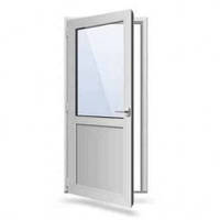 Двери стеклянные межкомнатные 850х2050 мм монтажная ширина 60 мм WDS Ekipazh Ultra 60 цвет белый