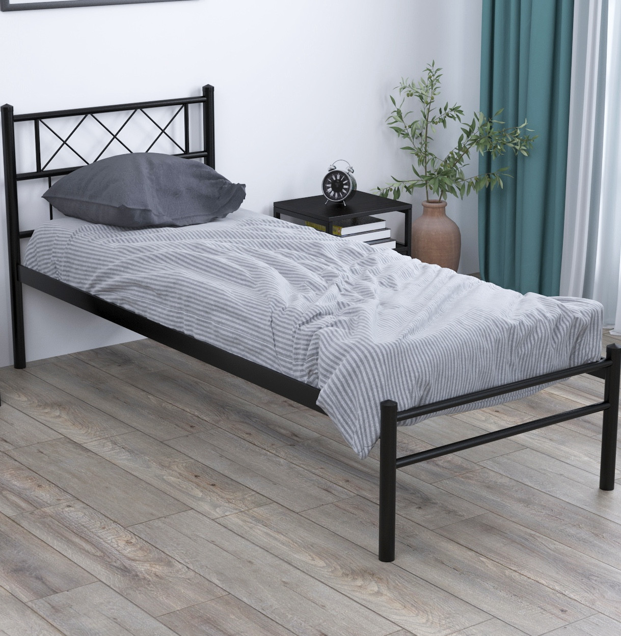 Ліжко Сабріна Лайт односпальне без виношків ТМ Loft design