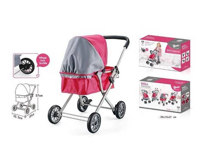 Коляска для пупса металева основа, фото 1
