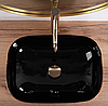 Умивальник (раковина) REA BELINDA BRUSHED GOLD BLACK накладний, фото 3