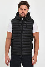 Чоловіча стильна жилетка сіра повсякденна, великі розміри, якісний чоловічий жилет батал, фото 5