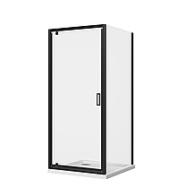 Скляна душова кабіна AVKO Glass RDJ06 90x90x190 Black, фото 3