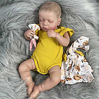 Красива лялька реборн (48-50см). Немовля Реборн дівчинка.Вінілова реалістична лялька.