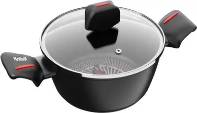 Каструля Krauff Smart Fry зі скляною кришкою 4.3 л 24 см (25-45-160), фото 1