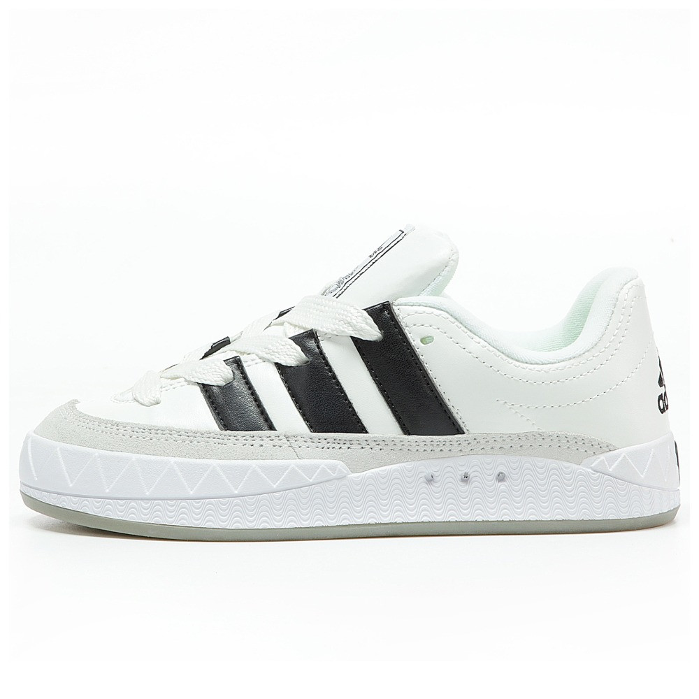 Чоловічі / жіночі кросівки Adidas Adimatic White Black Grey Team Court DB2911, білі шкіряні кросівки адідас адіматік, фото 1