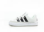 Чоловічі / жіночі кросівки Adidas Adimatic White Black Grey Team Court DB2911, білі шкіряні кросівки адідас адіматік, фото 8