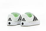 Чоловічі / жіночі кросівки Adidas Adimatic White Black Grey Team Court DB2911, білі шкіряні кросівки адідас адіматік, фото 6