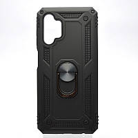 Чехол противоударный бронированный Armor Case Antishock с кольцом Samsung A135/A326/A047 Galaxy A13/A32 Черный