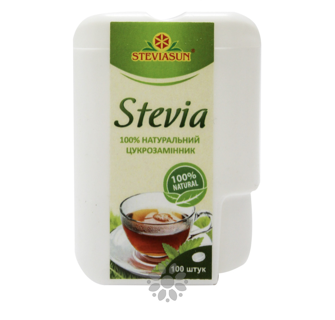 Екстракт стевії сухий Стевіясан, натуральний підсолоджувач, 100 табл.