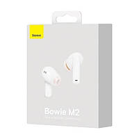 Наушники Беспроводные TWS (Bluetooth) Baseus Bowie M2 White NGTW140002