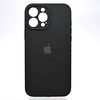 Чехол накладка Silicon Case Full camera для iPhone 13 Pro Max Черный