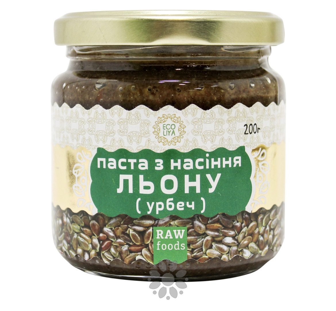 Паста з насіння льону (урбеч), 200 р, Эколия