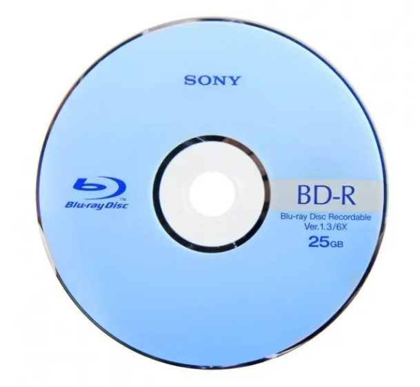 Диск Sony BD-R (25Gb) - фото 1 - id-p2084579483