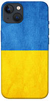 Чехол с патриотическим дизайном (флаг Украины) TPU Print Ukrainian Flag для iPhone 13