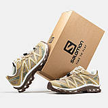 Чоловічі кросівки Salomon XT-Quest Advanced ADV Safari/Sand, шкіряні кросівки саломон хт квест, фото 4