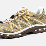 Чоловічі кросівки Salomon XT-Quest Advanced ADV Safari/Sand, шкіряні кросівки саломон хт квест, фото 9
