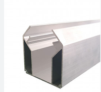 Алюминиевый профиль под магнитную трековую систему (гарпун) 2м, для натяжных потолков + 2 заглушки