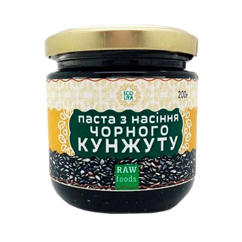 Паста з насіння чорного кунжуту, 200 г, Эколия