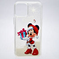 Чехол с новогодним рисунком (принтом) Merry Christmas Snow для iPhone 11 Pro Minnie Mouse Surprise