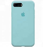 Чехол накладка Silicon Case Full Cover для iPhone 7 Plus/iPhone 8 Plus Turquoise