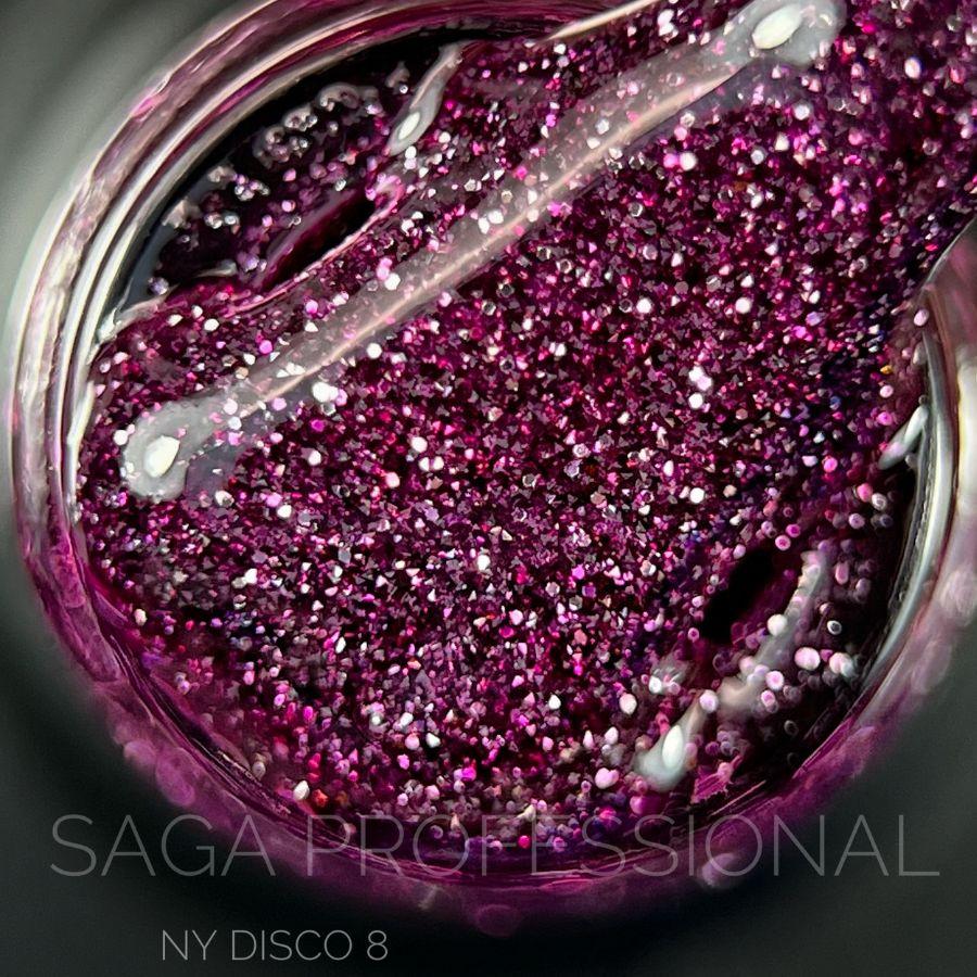 Гель-лак світловідбиваючий Saga NY Disco 08, 9 мл, фото 1
