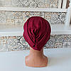 Чалма, хіджаб, шапка для алопеції(онко) ADEL 3* - бордова, фото 3