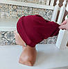 Чалма, хіджаб, шапка для алопеції(онко) ADEL 3* - бордова, фото 6