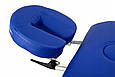Масажний алюмінієвий стіл-лежак NETI 60 см синій ADELE, фото 6