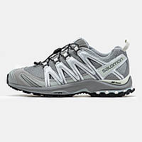 Мужские кроссовки Salomon XT-Quest Grey, серые кожаные кроссовки саломон хт квест