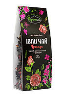 Іван-чай Карпатчай Троянда чорний, ферментований, крупнолистовий з пелюстками троянд 30 г
