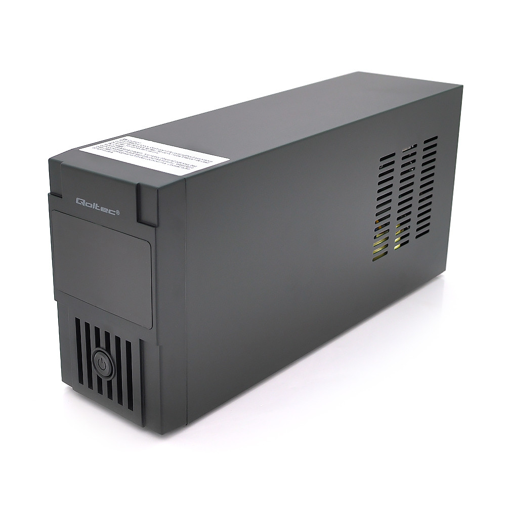 ДБЖ Qoltec QLT800 (480W) Proxima-L, LCD, AVR, 2st, 2xSCHUKO socket, 1x12V9Ah, plastik Case