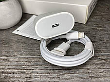 Швидка зарядка для iPhone 14 Pro Max 25W USB-C + Кабель Type-C на Lightning, фото 4