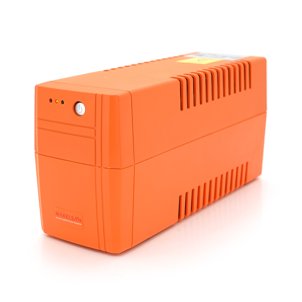 ДБЖ MAKELSAN Lion650VA (390W) Standby-L, LED 170-280VAC, AVR 1st, 2xSCHUKO socket, 1x12V7Ah, Plastic Case (