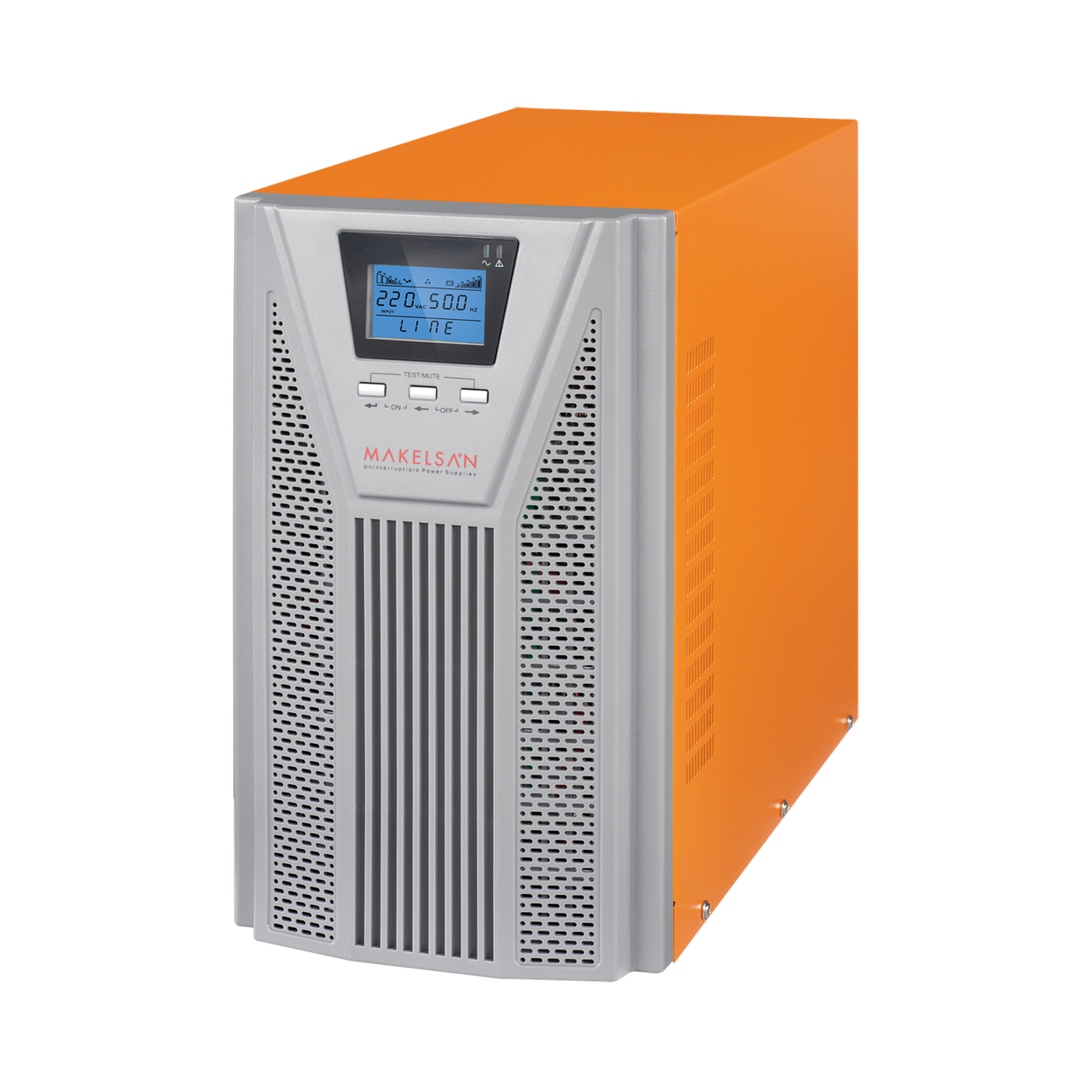 ДБЖ з правильною синусоїдою ONLINE MAKELSAN PowerPack Se-3kVA-LCD, 3000VA (2700Вт), 72В, Вбудована батарея 12V