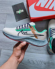 Чоловічі кросівки Nike Air Zoom Pegasus 38 Running Club Beige Smoke Grey Green DO2337-100, фото 3