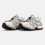 Жіночі кросівки Salomon XT-Quest Beige Pink Blue Black, шкіряні кросівки саломон хт квест, фото 2