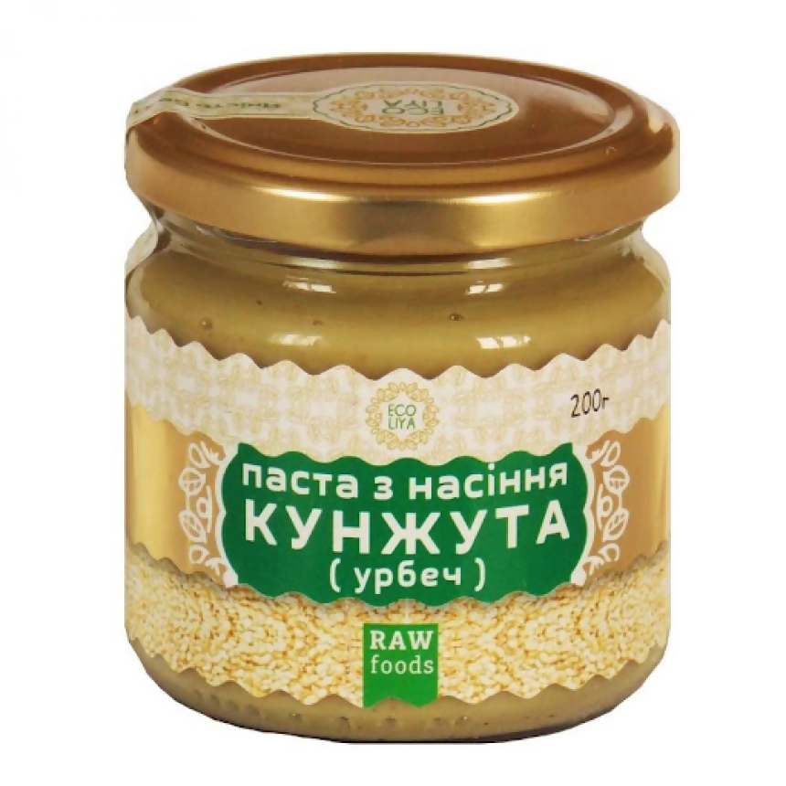 Паста з насіння кунжуту (тахіні) Еколія 200 г