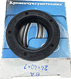 Сальник КПП Заз 1102,1103 Таврія Славута первинного валу (24х40х7) КРТ (104) прогумований чорний, фото 3