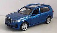 Детская машинка металлическая инерционная TechnoDrive BMW X7 25027 1:32 Синий