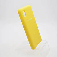 Чехол накладка Silicon Case для Samsung A015 Galaxy A01 Yellow (Желтый)