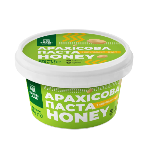 Арахісова паста GREEN LANE HONEY з медом 500 г