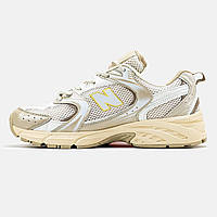 Мужские кроссовки New Balance 530 Beige White бежевые