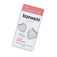 Шоколад KORИSNI молочний Полуниця-Чіа 90 г