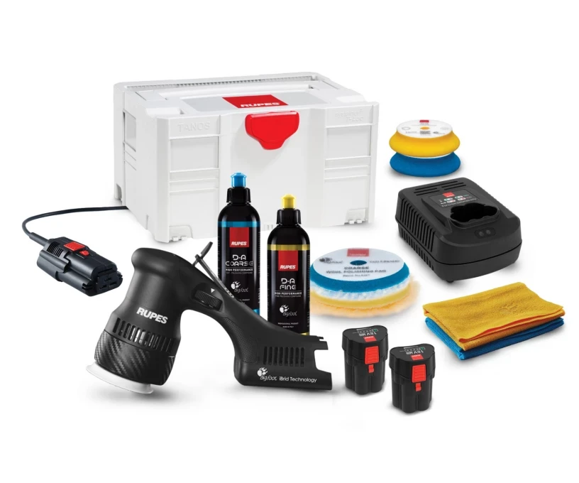 Полірувальна машина на акумуляторі з ексцентриковим приводом RUPES HLR75 Mini iBrid Polisher LUX, фото 1