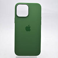 Чехол накладка Silicon Case с MagSafe Splash Screen для iPhone 13 Pro Max Dark Green/Зеленый