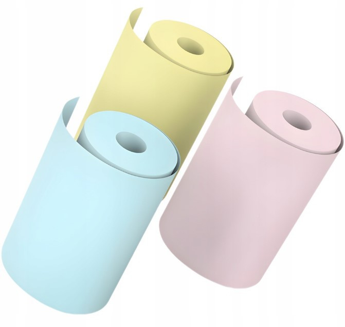 Кольоровий папір для фотопринтера Epic Color Paper 3шт (ширина 57мм)