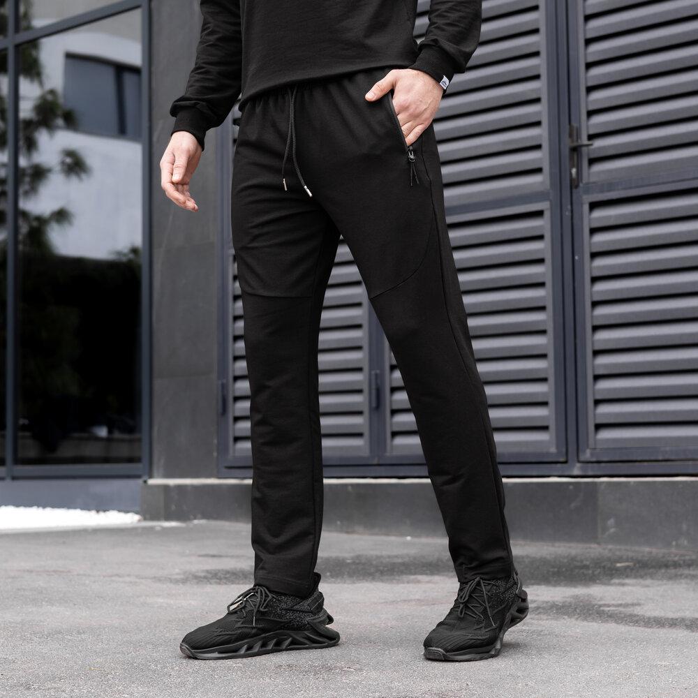 Штани спортивні Pobedov Everyday весна чорні M, фото 1