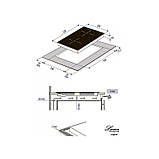 Електрична варильна поверхня вбудована склокераміка дві конфорки Luxor LPS 341 B CH Німеччина, фото 7