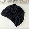 Шапка чалма з бавовняної плащівки для онко чорна MEMMI-1, фото 5