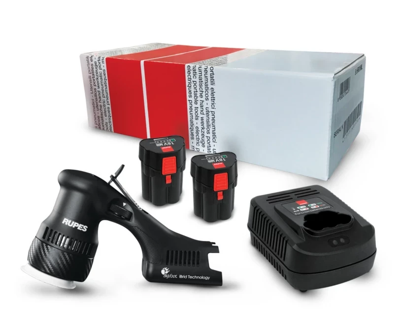 Полірувальна машина на акумуляторі з ексцентриковим приводом RUPES HLR75 Mini iBrid Polisher STB, фото 1